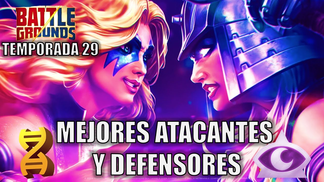 BATTLEGROUND - MEJORES ATACANTES Y DEFENSORES PARA LA TEMPORADA 29 + CIRCUITO GLADIADORES - MCOC