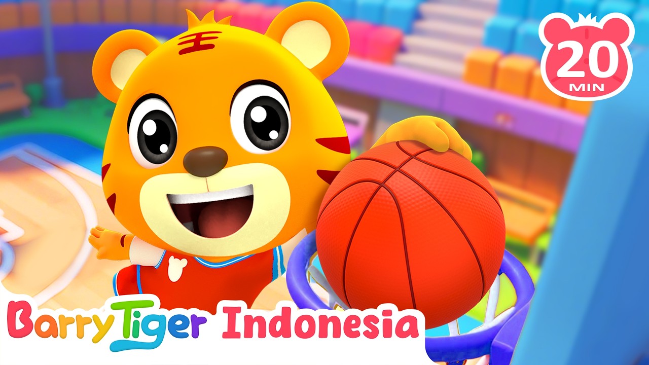 Ayo Bermain Basket! 🏀 Lagu Anak Ceria | Lagu Hewan & Lagu Anak | BarryTiger
