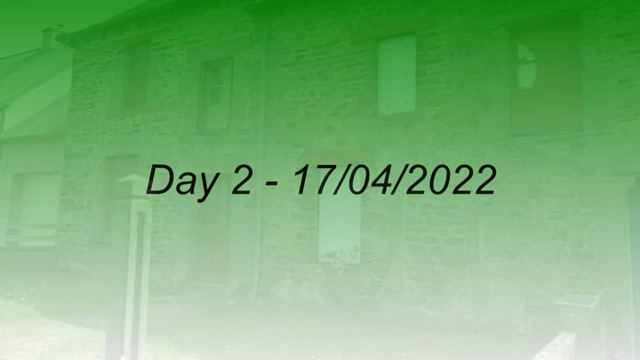 Day 2 of our recently purchased property in Morbihan, France.