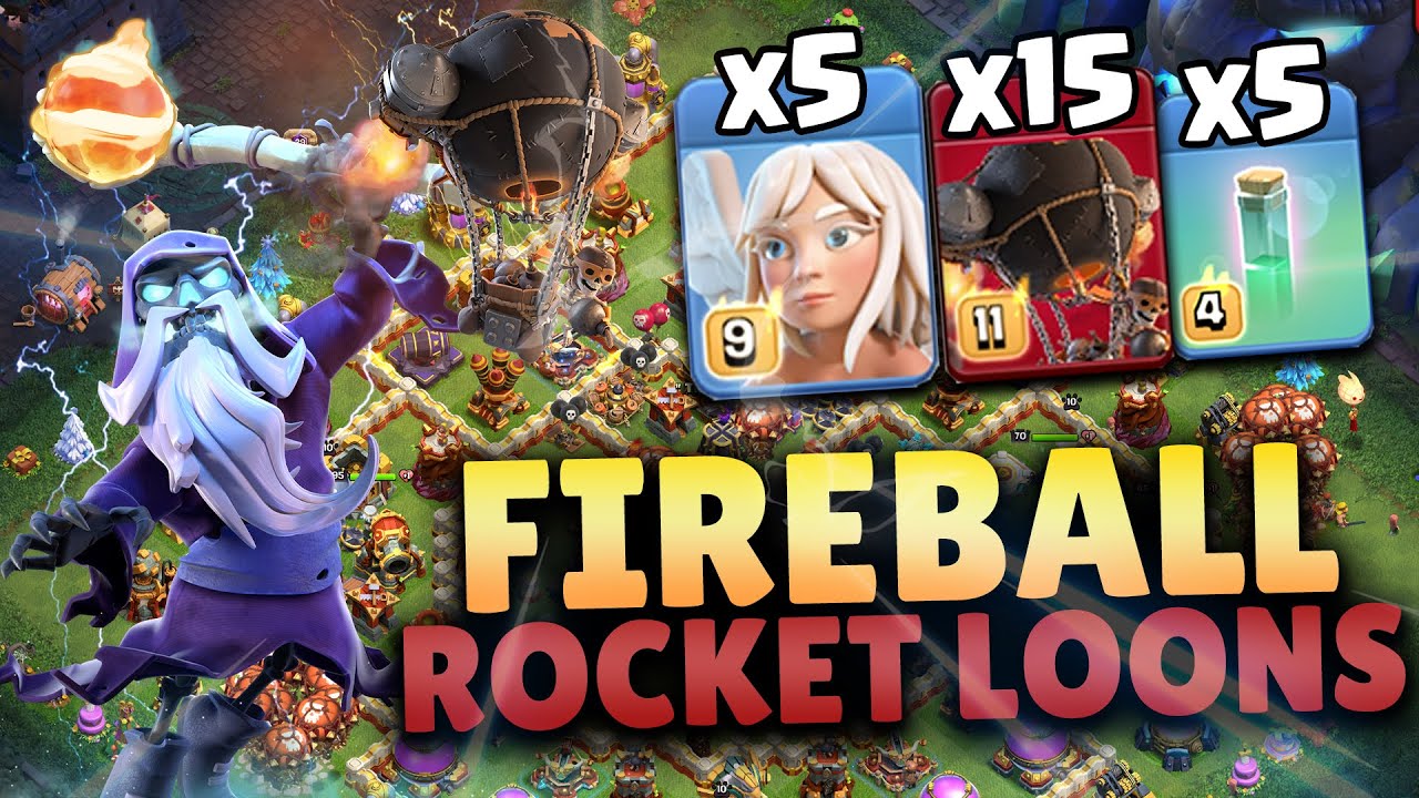 BEST Fireball Rocket Loons Attack Strategy TH17 | Legend League Attacks #4 | Clash of Clans
