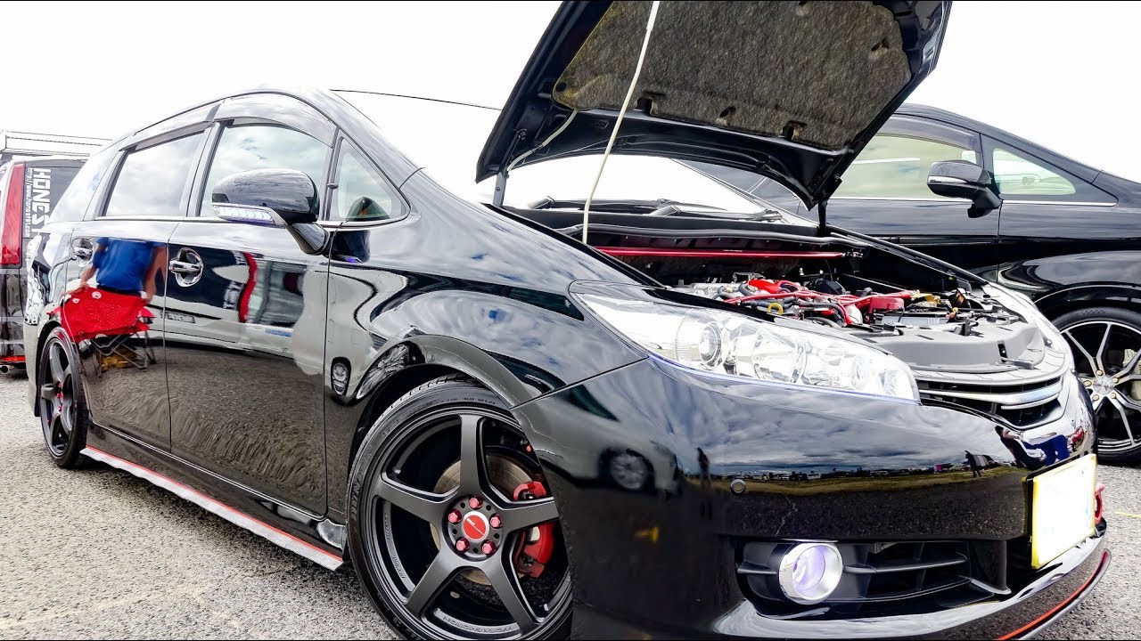 (4K)TRD TOYOTA WISH modified トヨタ ウィッシュカスタム - スーパーカーニバル2018