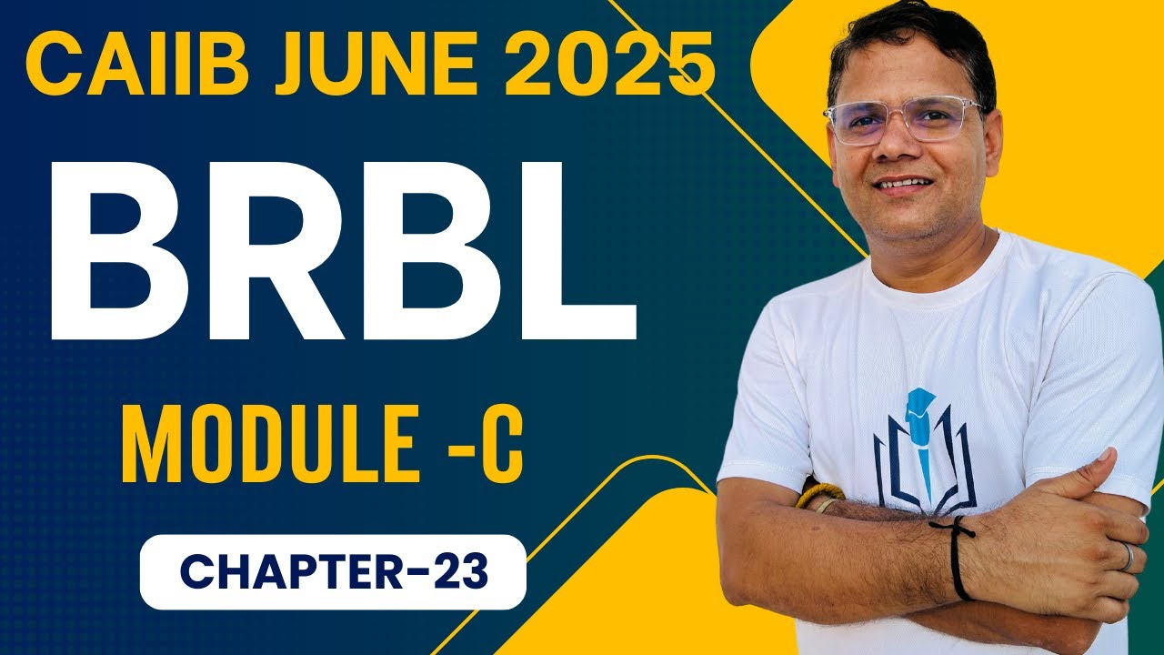 BRBL MODULE C CHAPTER 23 |  Law of Limitation | CAIIB WITH ASHOK