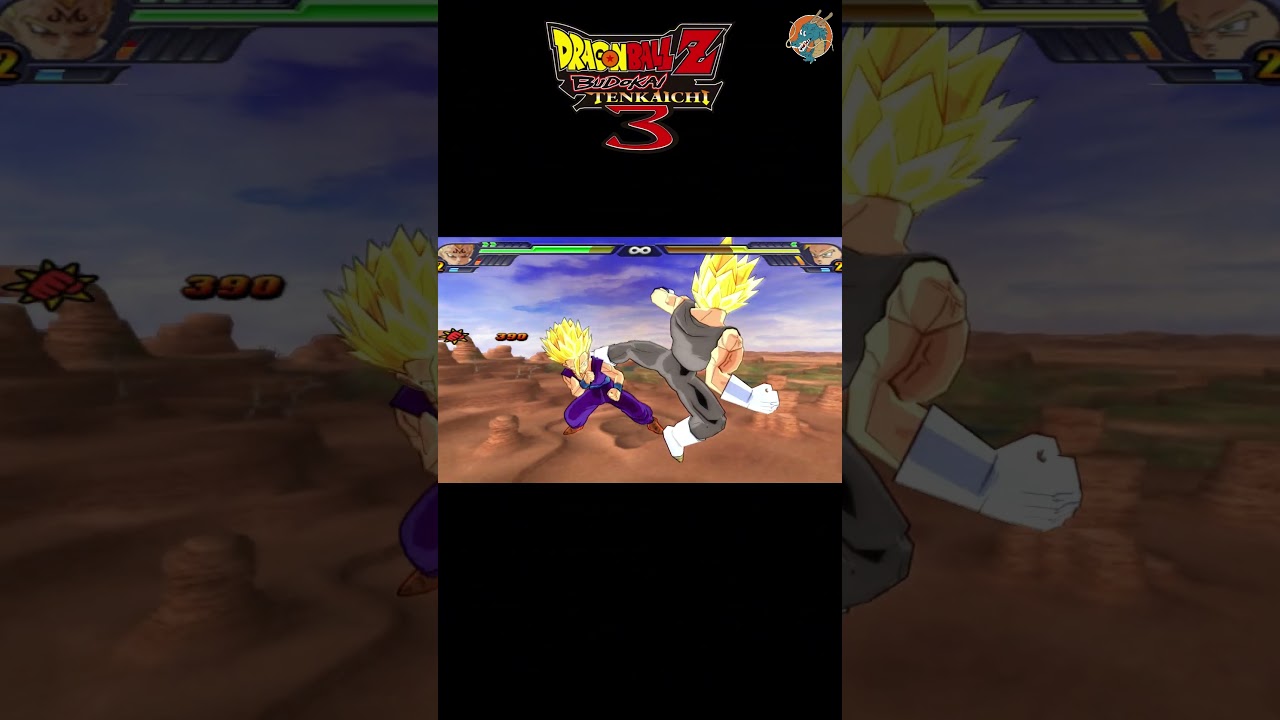 Majin Vegeta vs Teen Gohan SSJ2 - DBZ BT3 60fps #budokaitenkaichi3