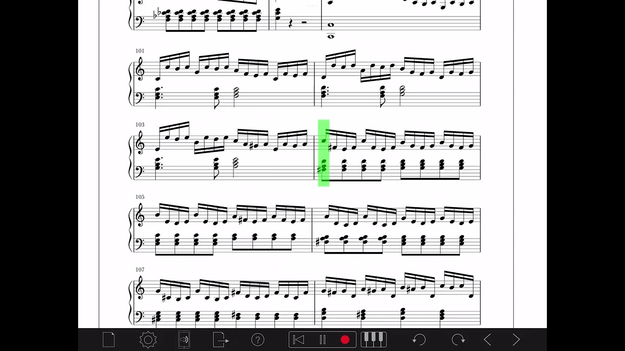 Renaissance Prologue Piano Sheet Music - my transcription