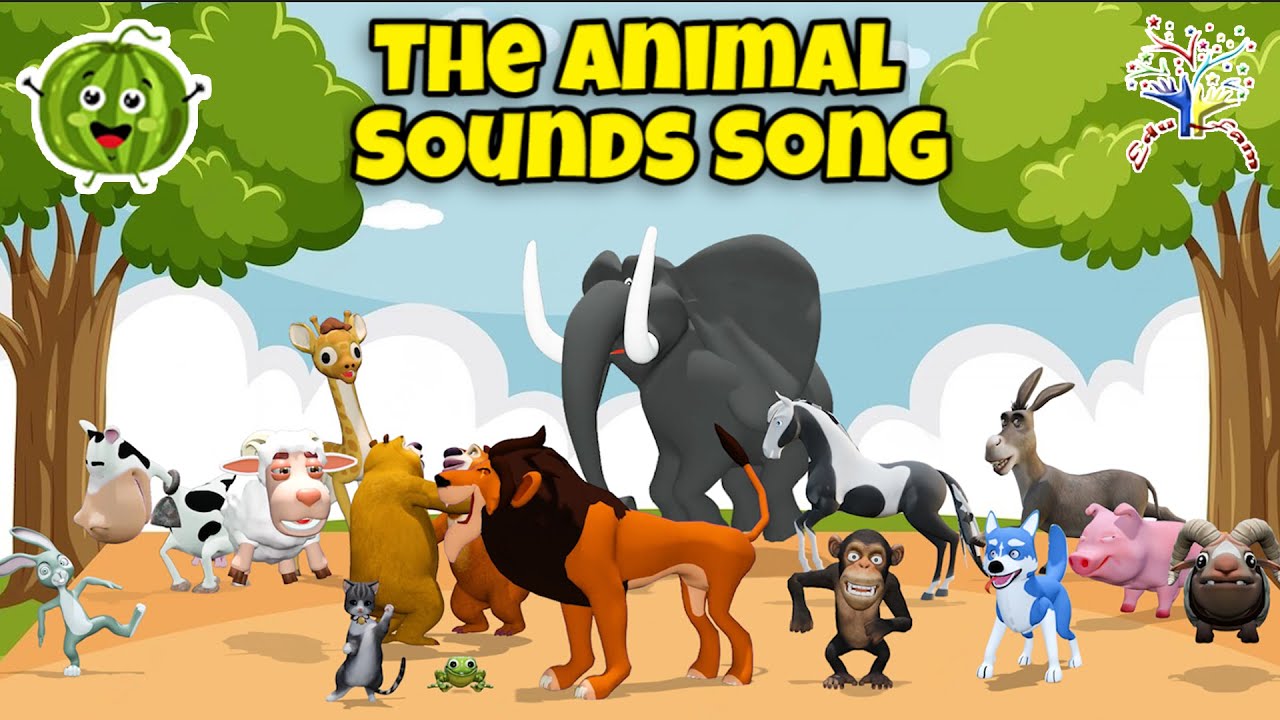The Animal Sounds Song AL2- Learn Names & Noises Animals make! || Kids Song || EduFam #cocomelon