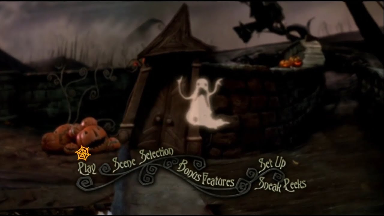Opening to The Nightmare Before Christmas: (2008) DVD and Menus Discs 1 & 2