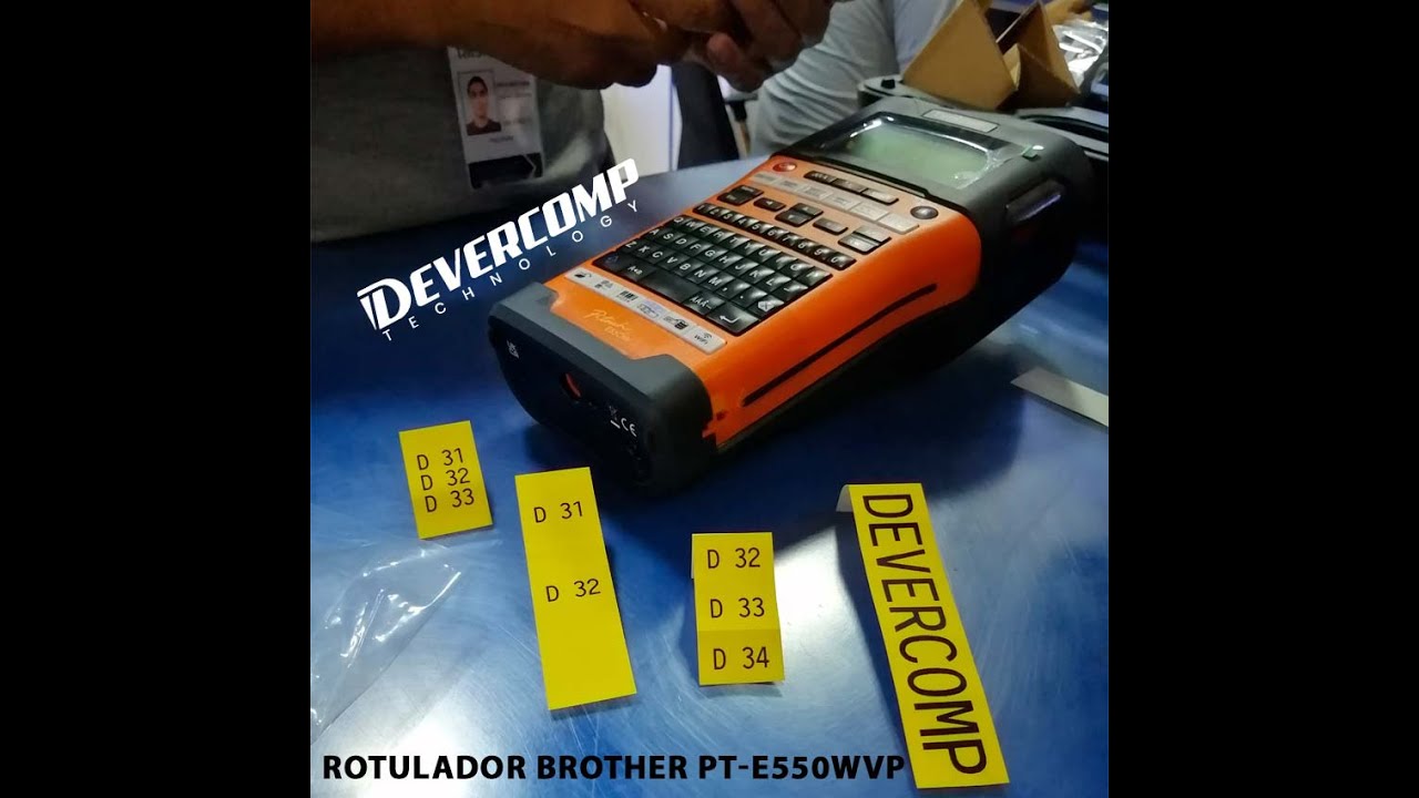 ROTULADOR BROTHER PT-E550WVP - PRUEBA DE IMPRESION