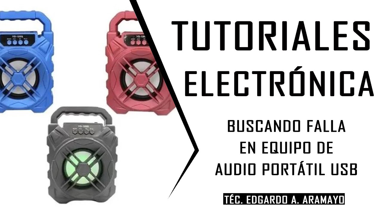 Reparación de Equipo de audio portátil cuando no suena