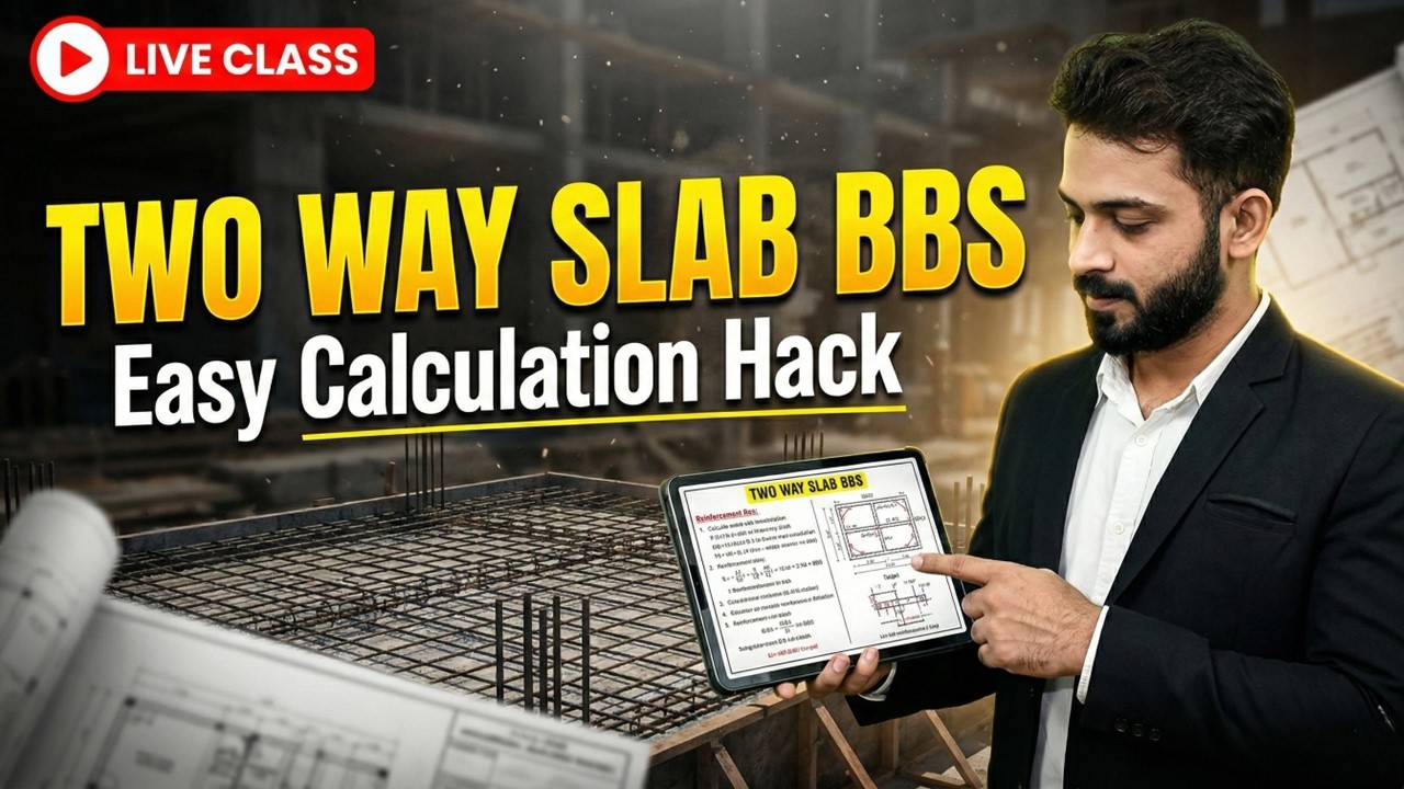 How to Calculate Two Way Slab Steel Quantity | BBS Slab Reinforcement Details Full Guide