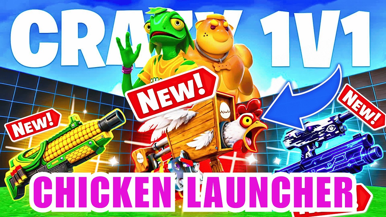 ALL WEAPONS CRAZY 1V1 FFA ALL GUNS & RIDES (CHICKEN LAUNCHER CRAZY 1V1 FFA) -  PART 53 @hozzy hozzy