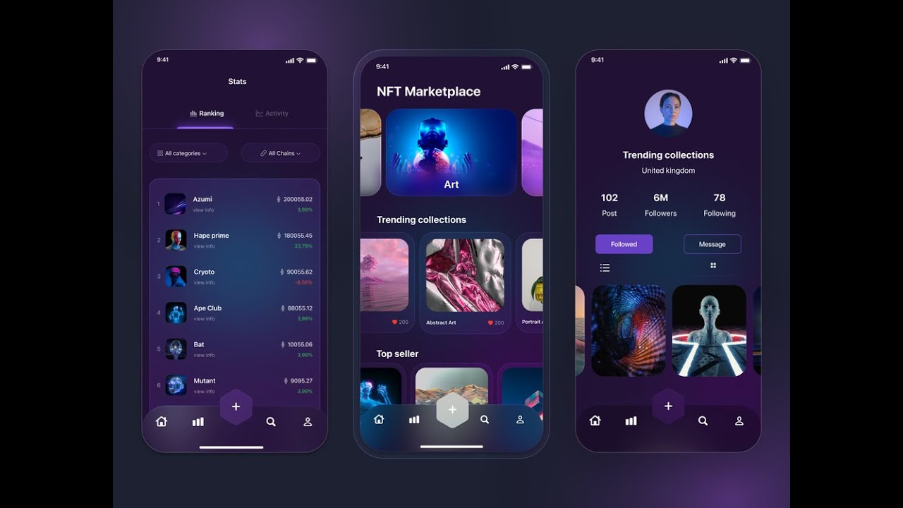 NFT App ui design
