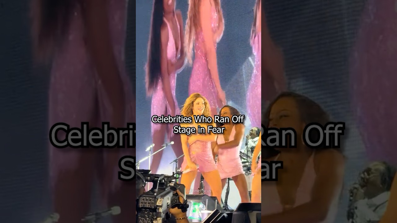 Celebrities Who Ran Off Stage in Fear