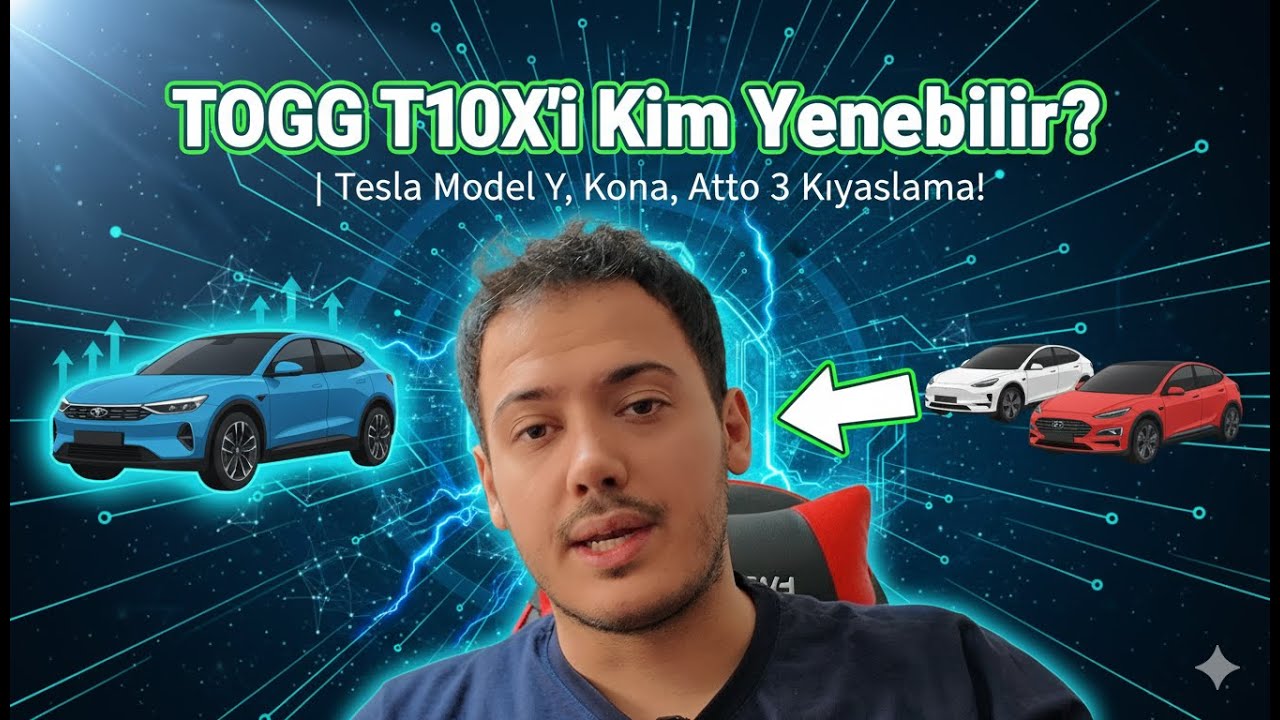 TOGG T10X' İ Kim Yenebilir? | Tesla Model Y, Kona, Atto 3 Kıyaslama!