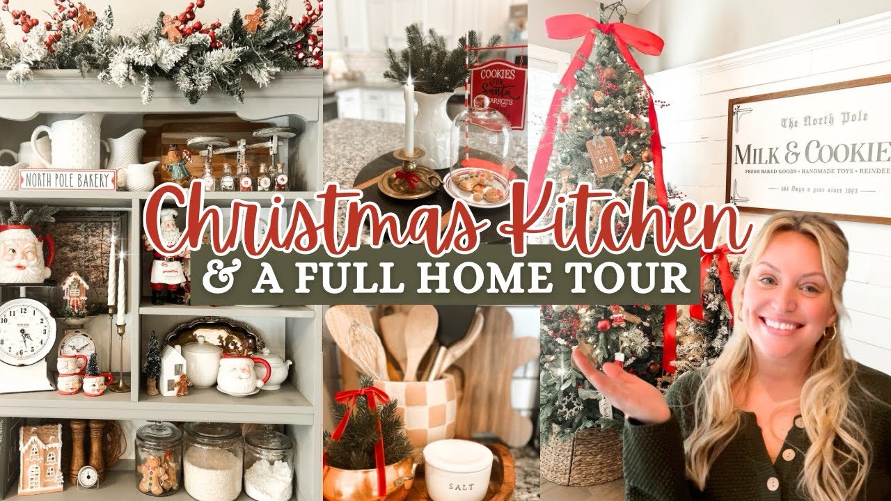 🎅🏼Пряничная кухня в деревенском стиле ❤️ Классическая рождественская гостиная + весёлая детская в...