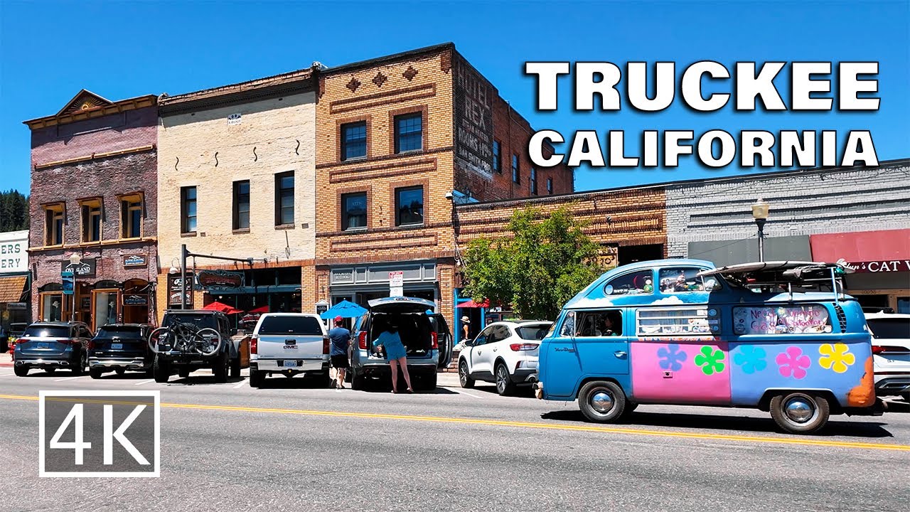[4K] Historic Downtown Truckee - California - Walking Tour