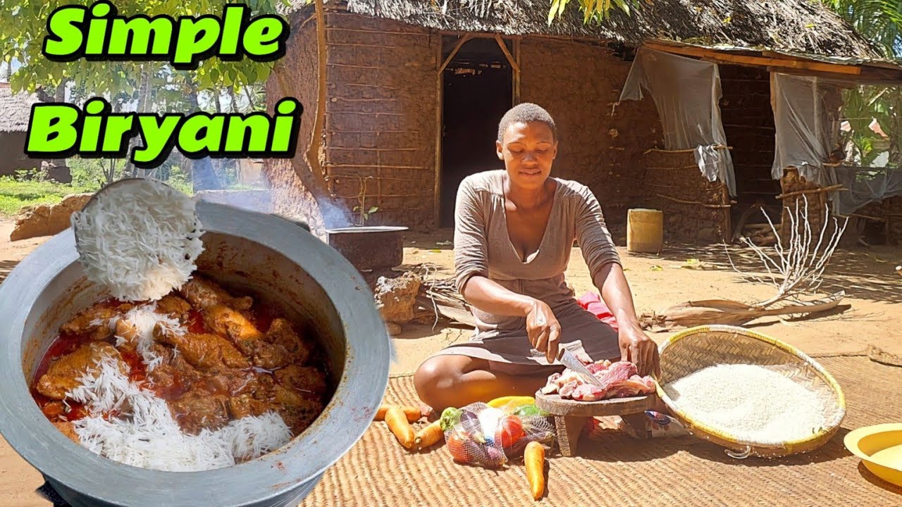 African village life&nbsp;#cooking&nbsp;Village food Authentic Swahili Biryani for Breakfast