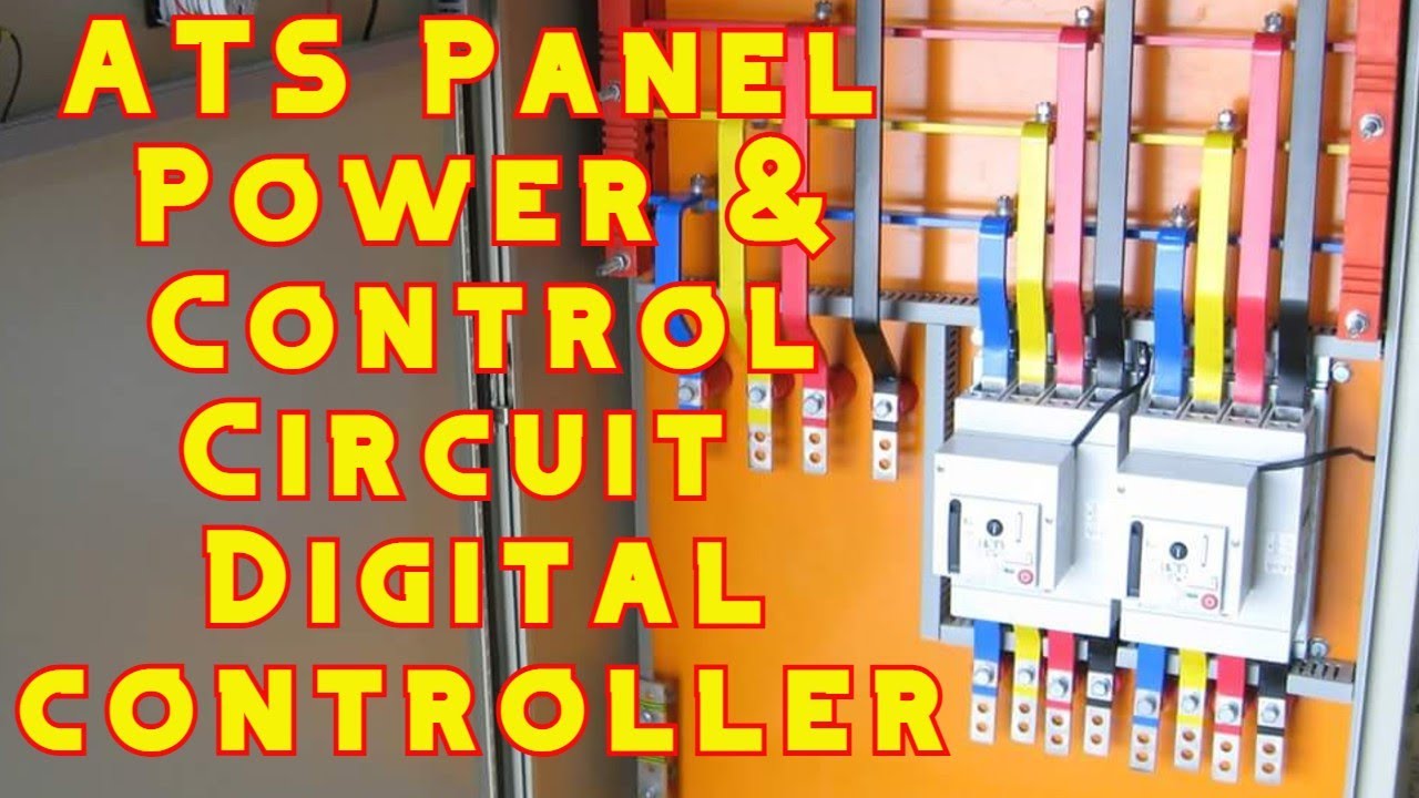 ATS Panel Power & control Wiring Diagram | Mains and Genset Supply Connection controller in ATS
