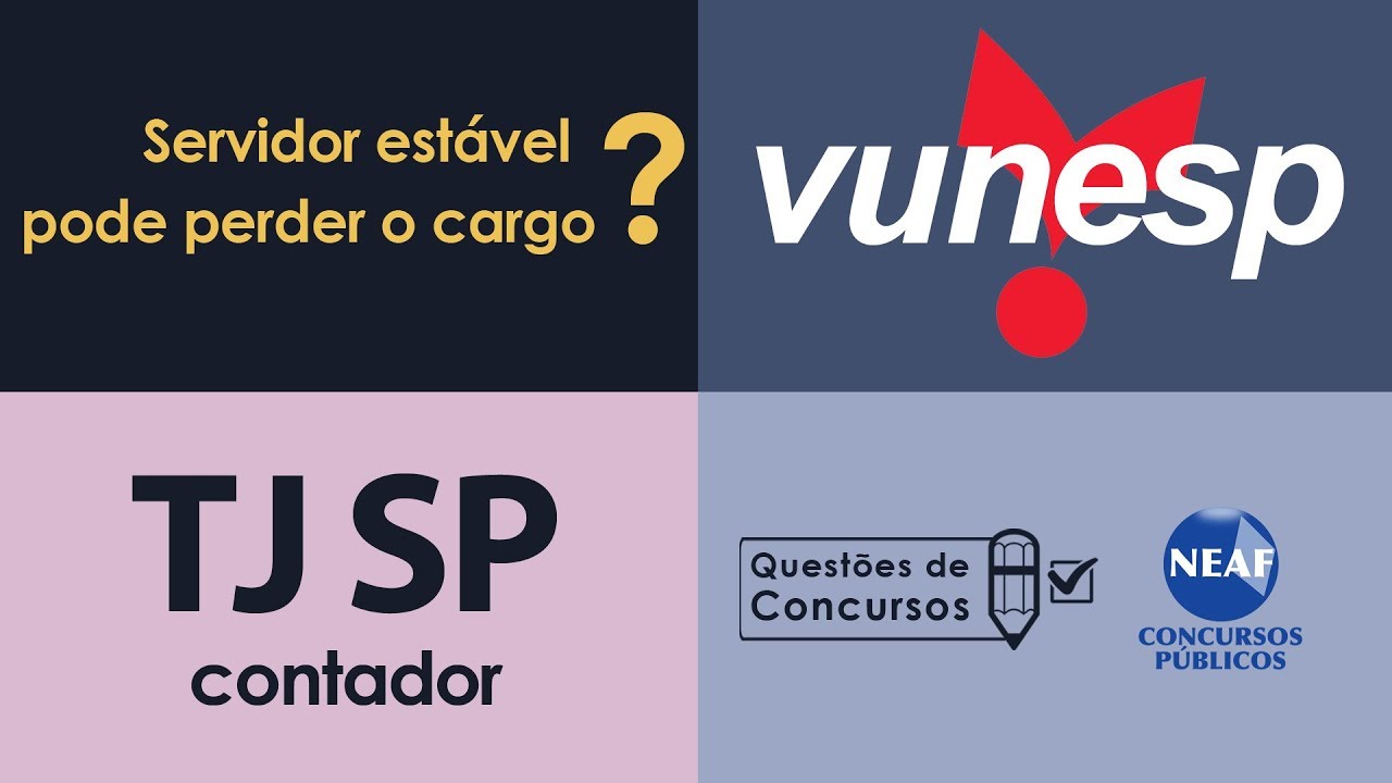 TJ SP Direito Constitucional - Estabilidade no Cargo Público | Questões de Concursos