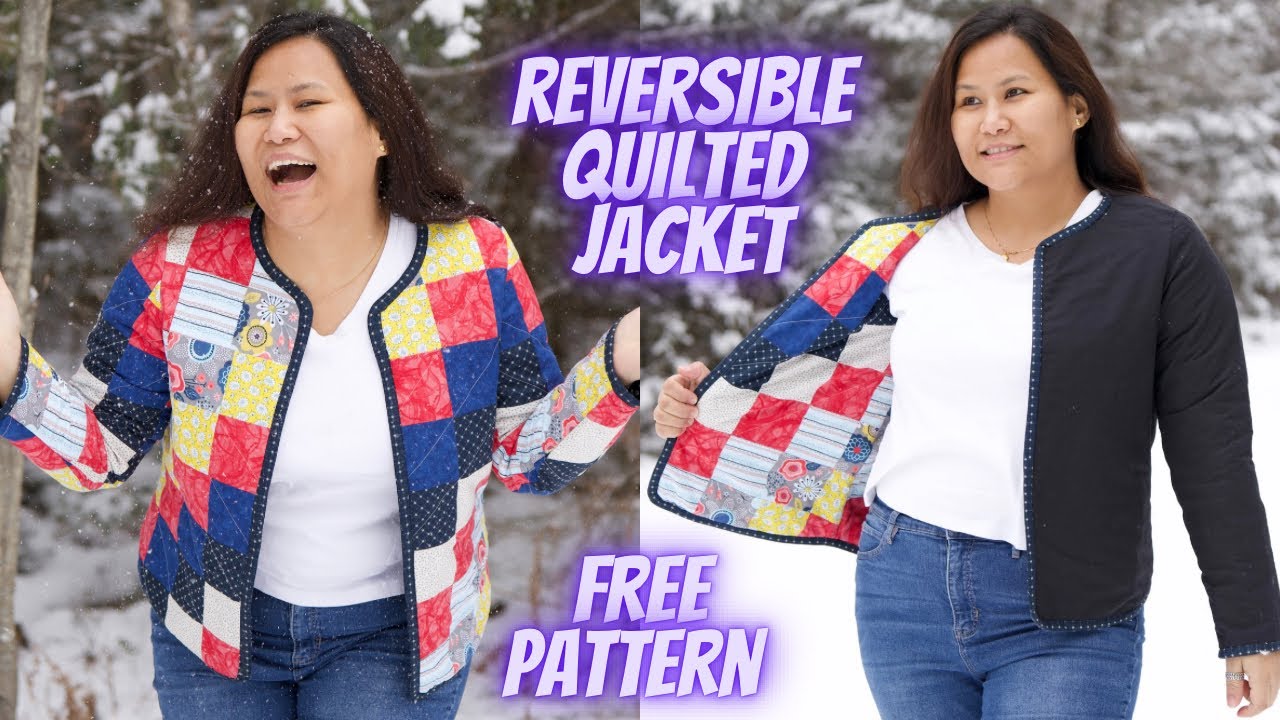 How to Make Reversible Quilted Jacket Cutting and stitching |Free pattern|Winter Jacket |Maina Thapa