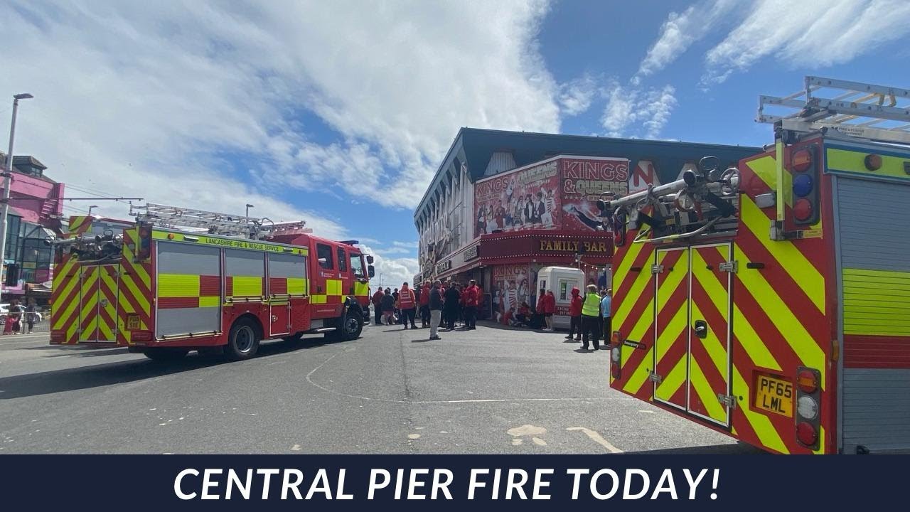 Blackpool Central Pier EVACUATED DUE TO ANOTHER FIRE!!
