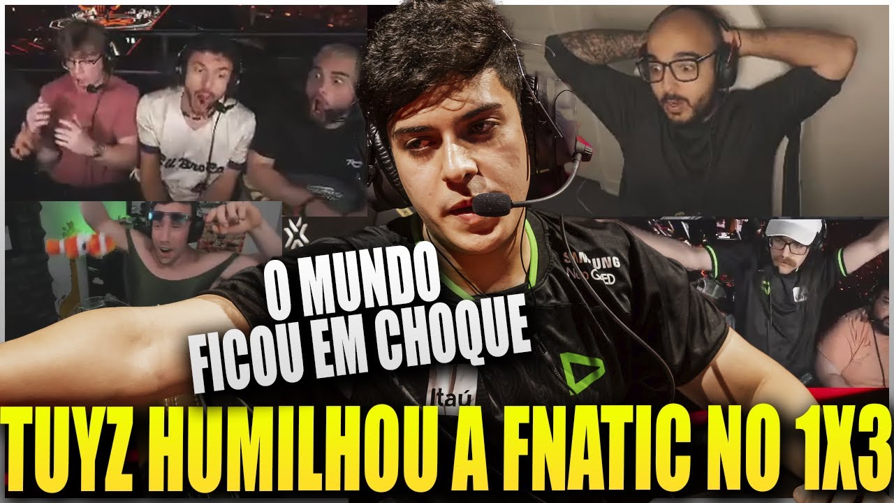 REAÇÃO DOS STREAMERS AO 1x3 INSANO DO TUYZ CONTRA A FNATIC PRA SALVAR A LOUD