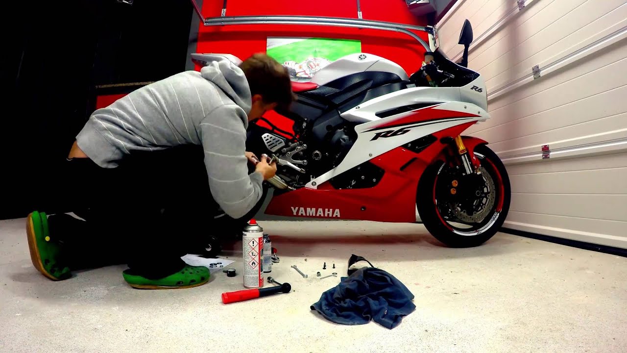 YZF R6 SC project GP M2 exhaust sistem  Gopro vizzk
