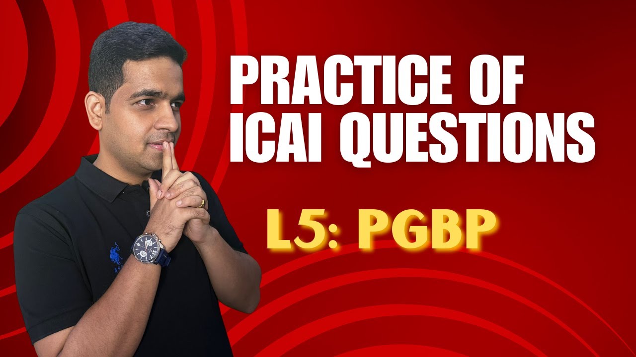 L5: One Shot Practice I ICAI Study Module I PGBP I Nov. 23