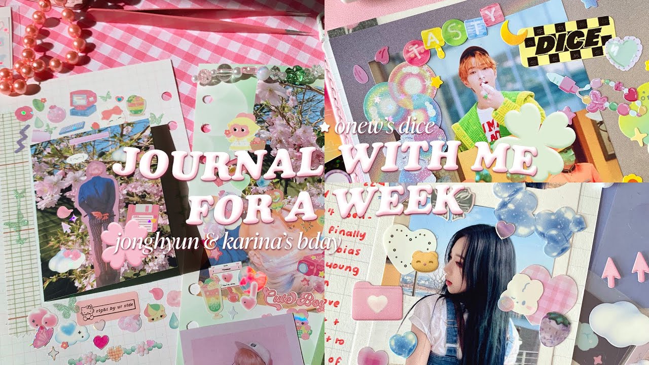 🍦 JOURNAL WITH ME - relaxing k-pop deco for one week 📔