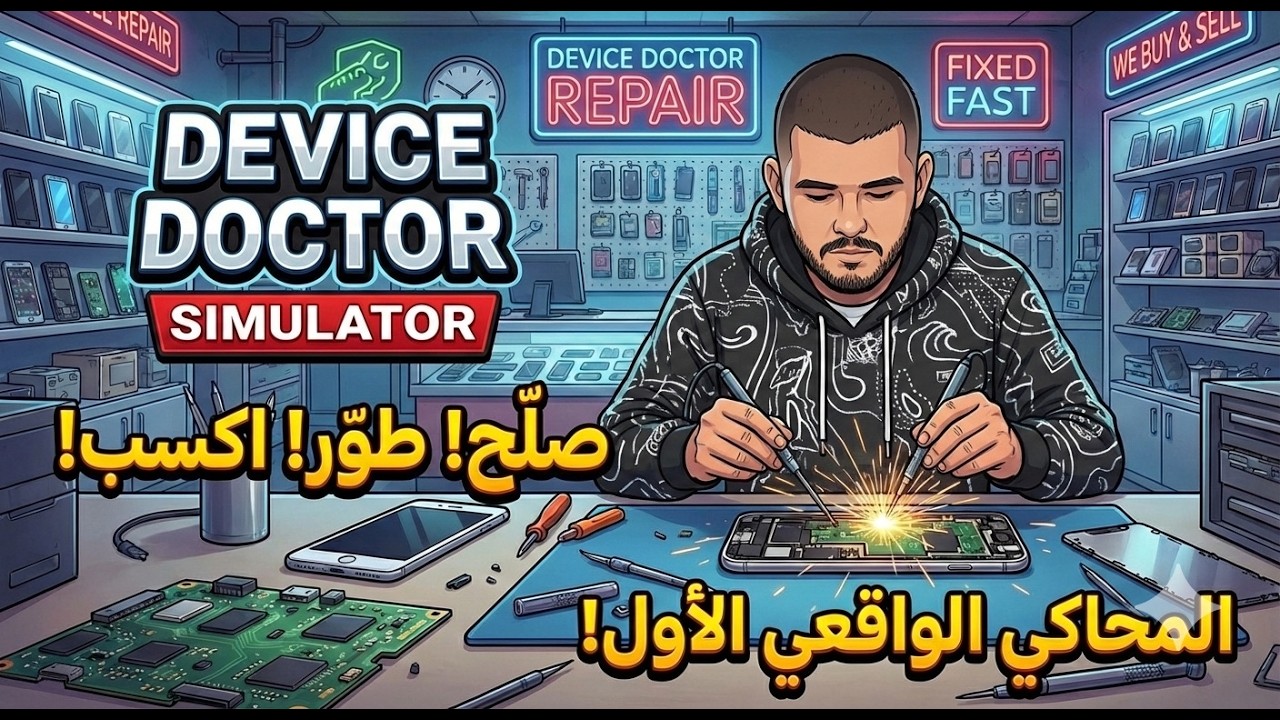 فتحت محل تصليح جوالات من الصفر! (أفضل محاكي واقعي) 🛠️💰 | Device Doctor Simulator