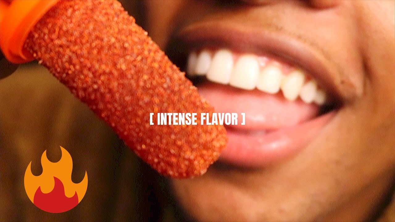 [ ASMR ]  CRUNCHING HOT SPICY BUFFULO CANDY
