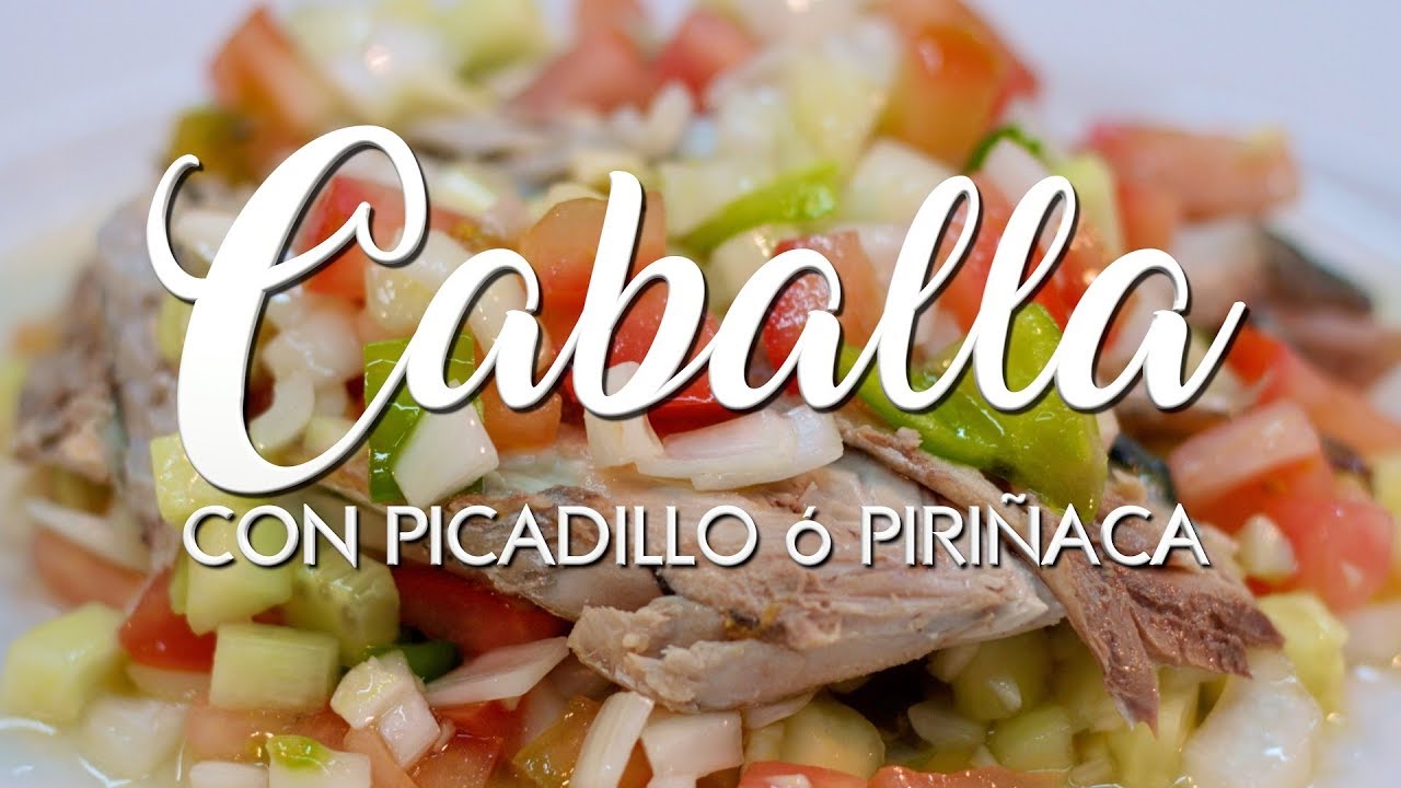 🥗  ¡Caballa con PICADILLO o PIRIÑACA! 🐟 Descubre cómo hacer picadillo ó piriñaca 🥗