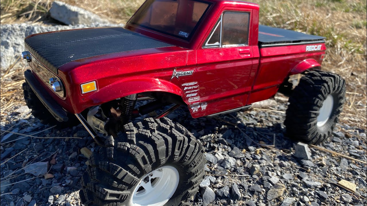 Redcat Ascent 1/10 scale gets the Injora Kraken Claw M/T (mud terrain) tires with a 3s trail test