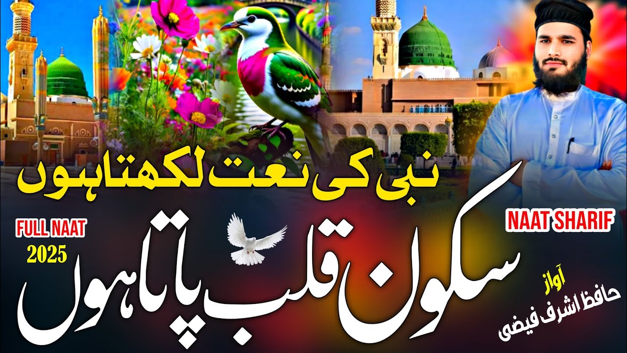 New Full Naat | Nabi.s.a w. Ki Naat Likhta hu | Sukune qalb pata hu | Hafiz Ashraf Faizi 