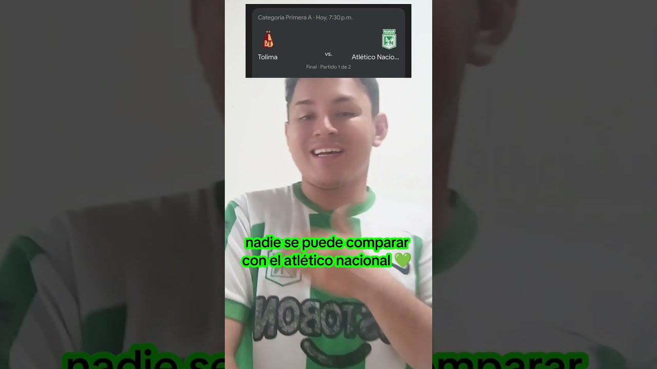 El m&aacute;s grande de colombia 💚 #futbol #atleticonacional #finalnacional #ligacolombiana #fyp #vamos