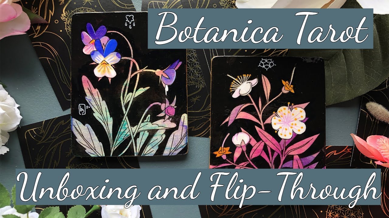 🌻Botanica Tarot - Dark Alchemist Edition - UNBOXING FLIP-THROUGH - Kickstarter🌻