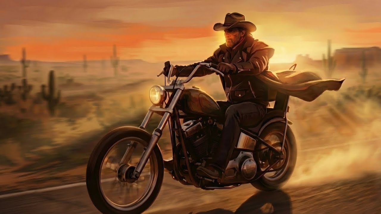 Road Music Outlaw Road | 🔥 Biker Rock Western Music