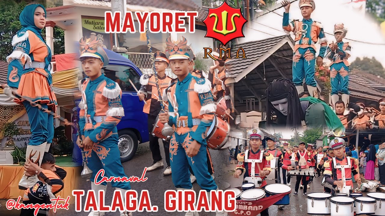 Drumband rma, karnaval talaga girang, bersama Drumband GPC,ROADSHOW seru ujan ujanan@kang entuk