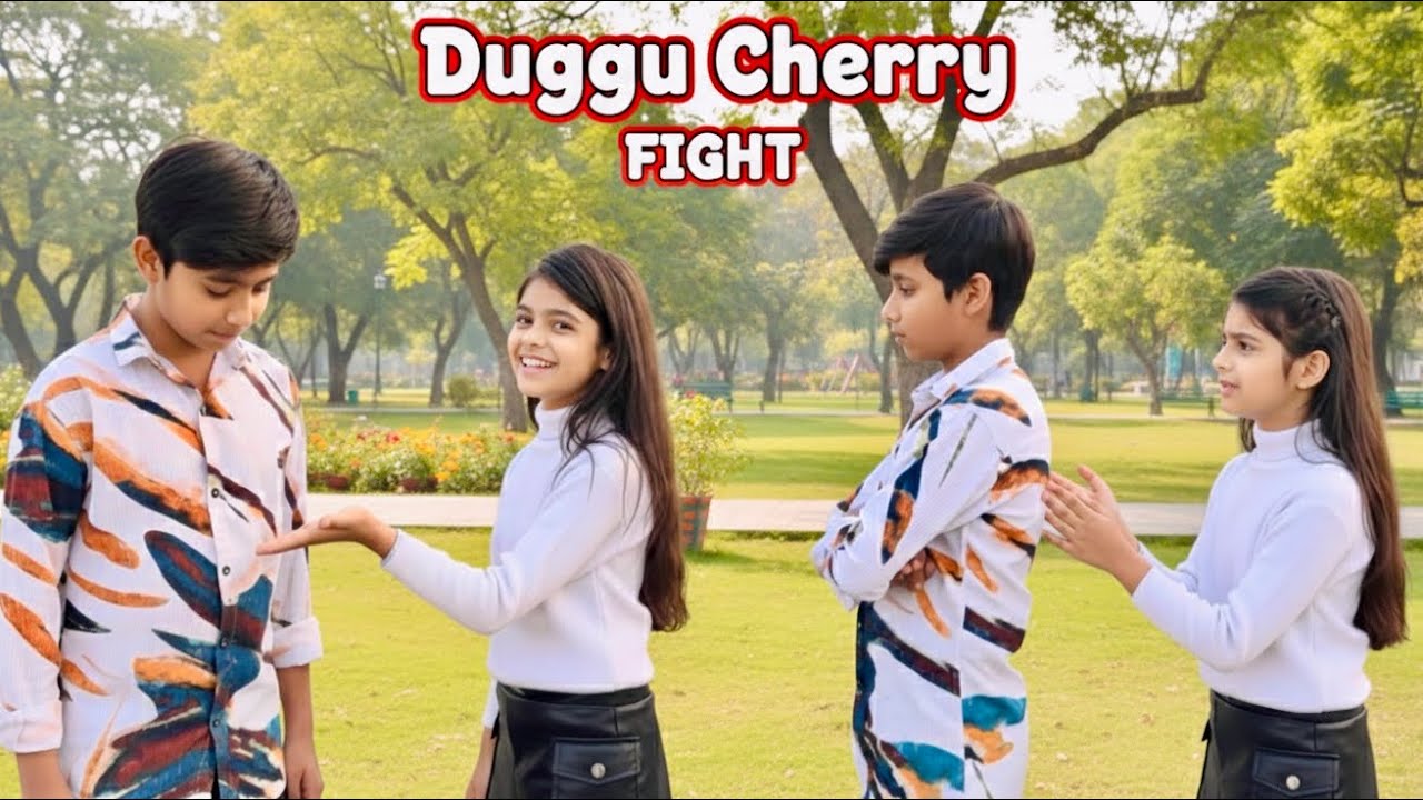 Cherry ne Mara Duggu ki thapad 😳 shoot par hue ladai Duggu cherry ki 