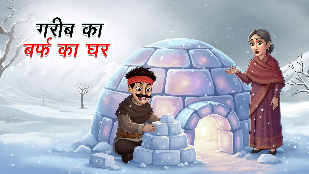गरीब का बर्फ़ का घर | GAREEB KA BARF KA GHAR | HINDI KAHANIYA | CARTOON STORY | HINDI STORIES