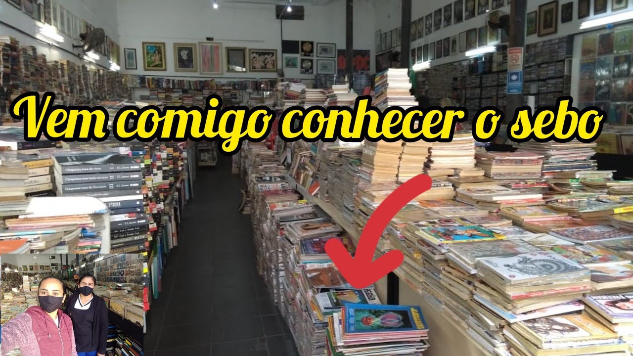 fui no sebo em são Paulo