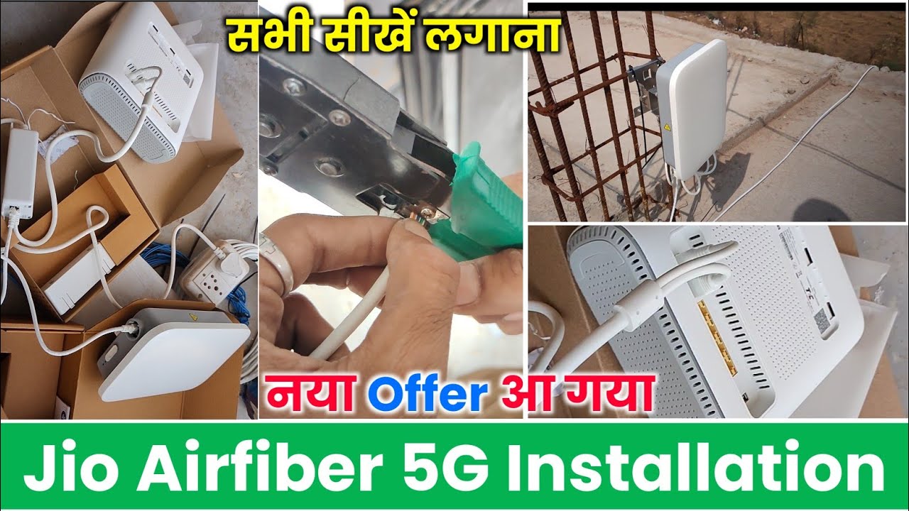 Jio Airfiber Installation Full Process | Jio Airfiber 45 Days Free Offer | Jio Airfiber 5G Setup
