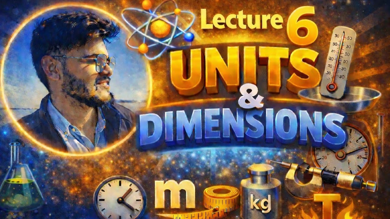 Units and dimensions lecture 6