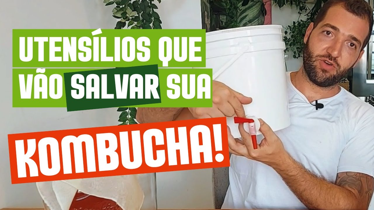 Kombucha utensílios para melhorar sua produção artesanal!