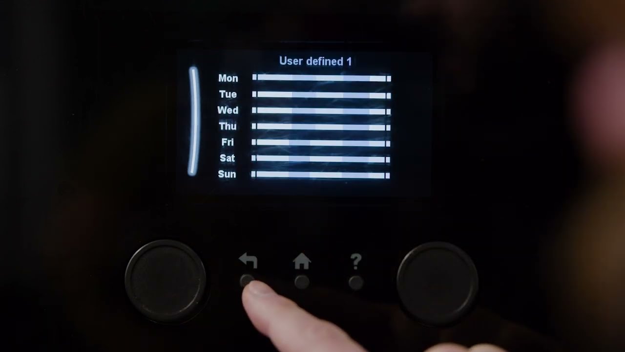 Daikin Altherma MMI Controller Setting Schedules
