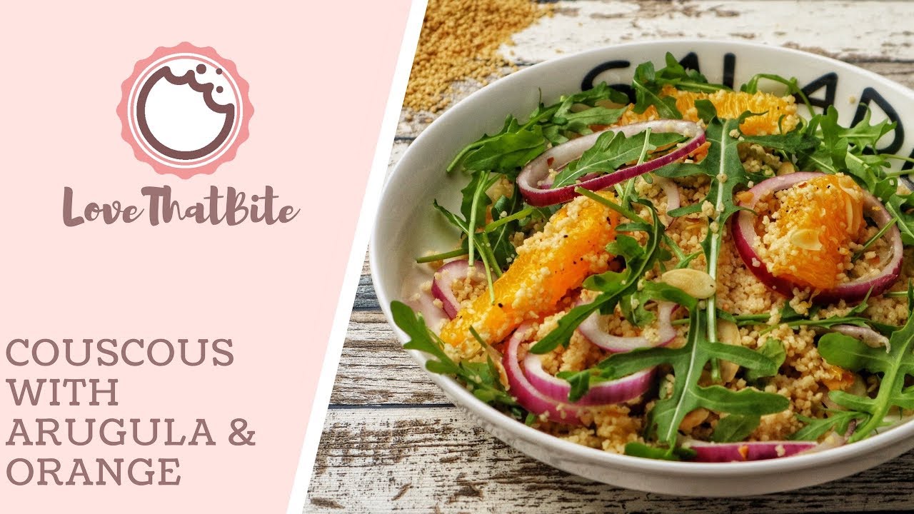 Couscous with Arugula Salad & Orange