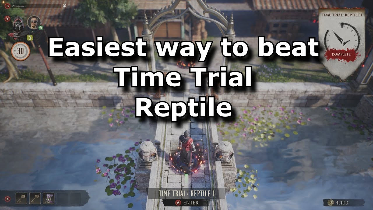 MK1 Invasions - Easiest way to beat Time Trial Reptile 1 in Sun Do mesa