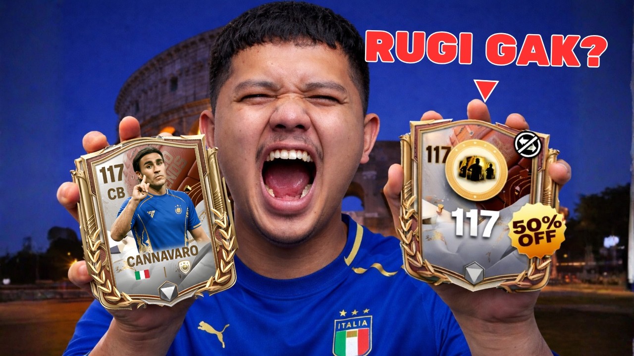 AMBIL CANNAVARO DI DISKON 50% TAPI GA DI PAKE! RUGI GAK?! | FC Mobile Indonesia