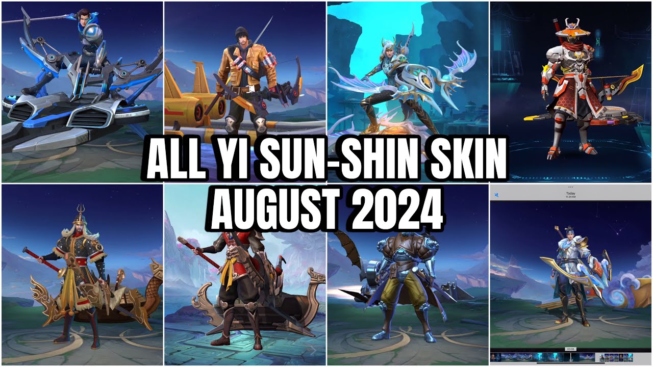 [Moonton] Mobile Legends All Skin!!! - Yi Sun-shin&rsquo;s Skin as of August 2024 including Collector Skin