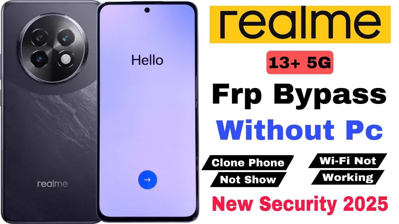Realme 13 Plus Frp Bypass | Without Pc | Google Account Unlock - Android 15 New Security 2025