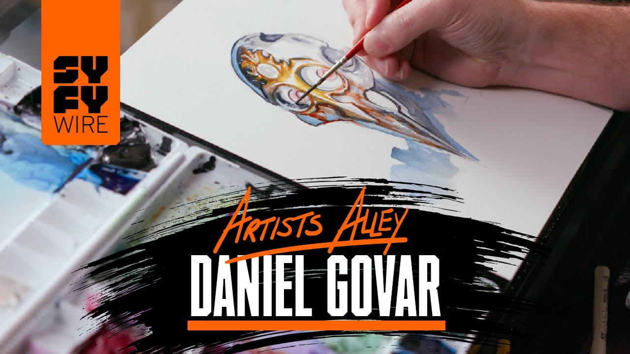 Watch Daniel Govar Paint An Android (Artists Alley) | SYFY WIRE